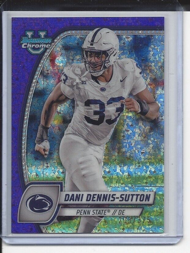 DANI DENNIS-SUTTON 20224 BOWMAN CHROME UNIV PURPLE MINI DIAMOND REFRACTOR /375