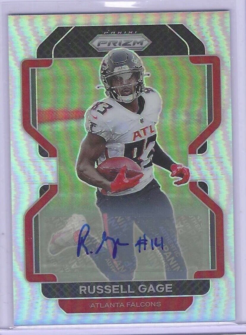 RUSSELL GAGE 2021 PANINI PRIZM SILVER PRIZM AUTO #325