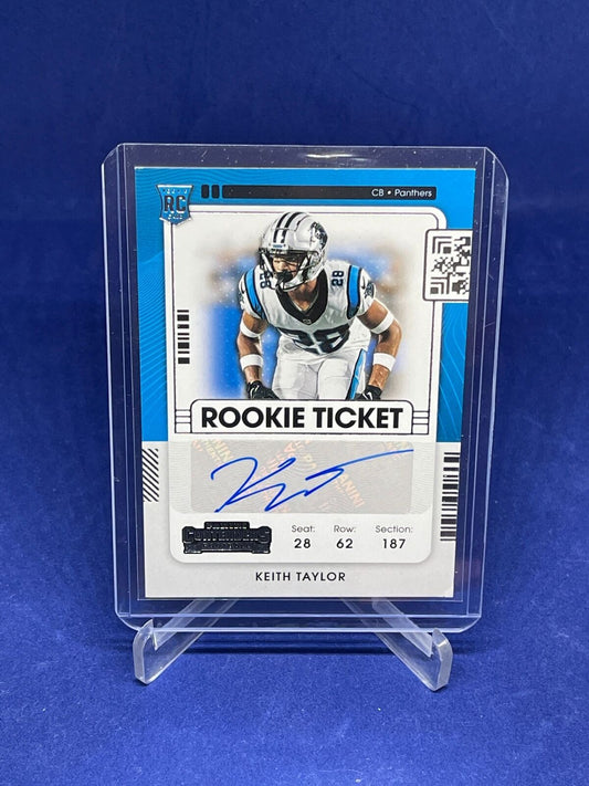 KEITH TAYLOR 2021 PANINI CONTENDERS ROOKIE TICKET AUTO RC #273