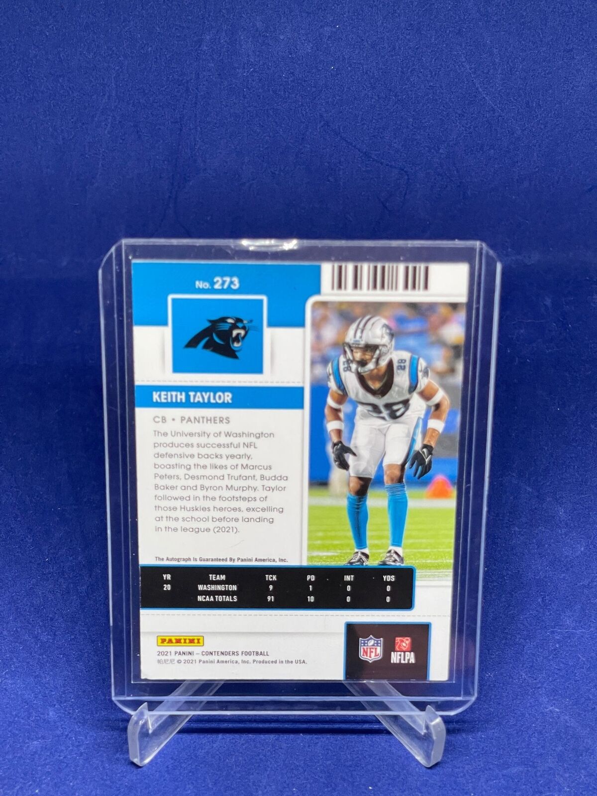 KEITH TAYLOR 2021 PANINI CONTENDERS ROOKIE TICKET AUTO RC #273