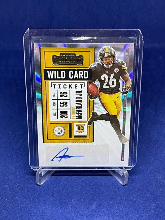 ANTHONY MCFARLAND JR 2020 PANINI CONTENDERS WILD CARD TICKET AUTO ROOKIE RC #137