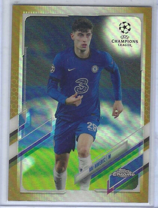 KAI HAVERTZ 2020-21 TOPPS CHROME UCL UEFA GOLD REFRACTOR #D 18/50