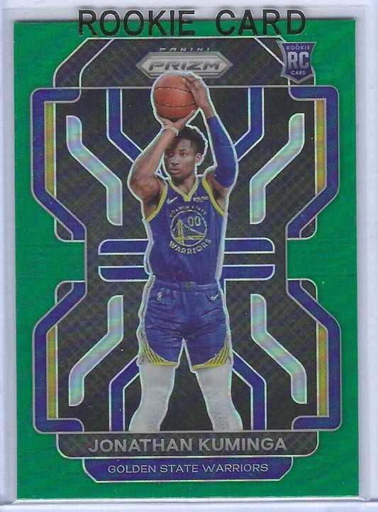 JONATHAN KUMINGA 2021-22 PANINI PRIZM GREEN PRIZM ROOKIE RC #307