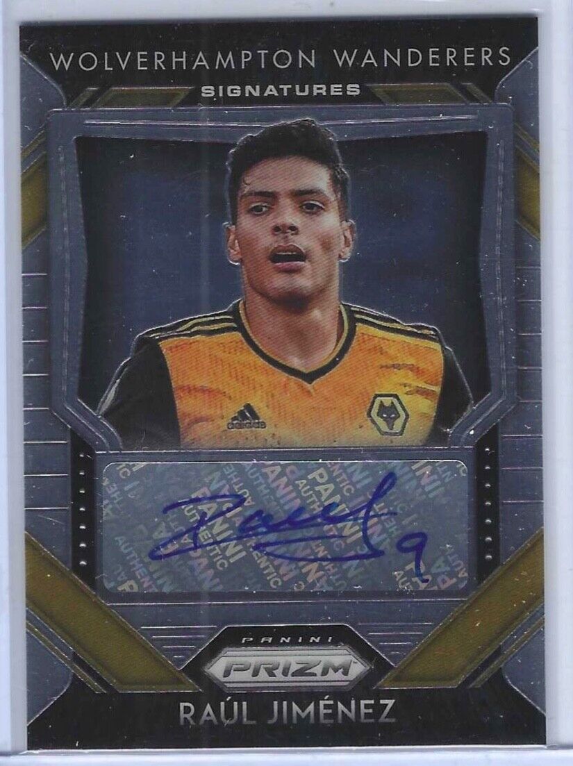 RAUL JIMENEZ 2020-21 PANINI PRIZM EPL SIGNATURES AUTO #S-RJ