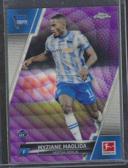 MYZIANE MAOLIDA 2021-22 TOPPS CHROME PURPLE REFRACTOR ROOKIE RC #D 231/299