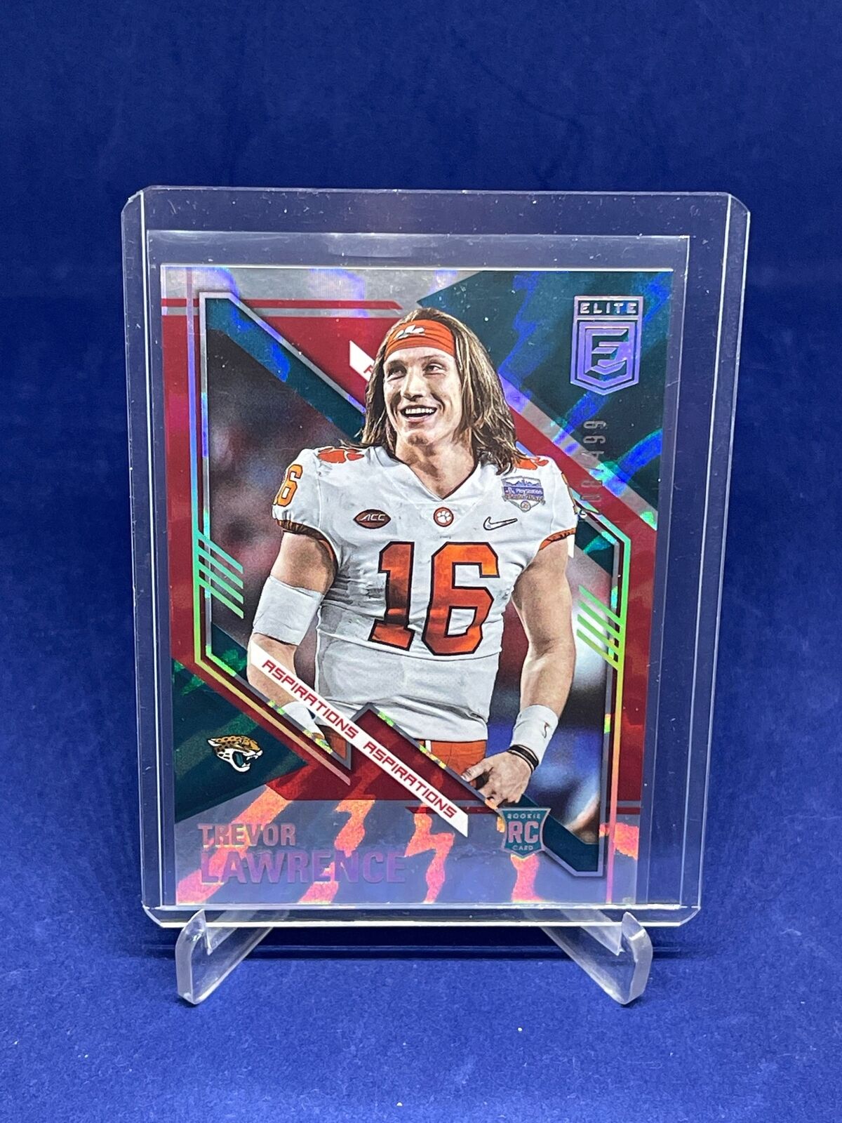 TREVOR LAWRENCE 2021 PANINI DONRUSS ELITE ASPIRATIONS ROOKIE RC #D 208/499