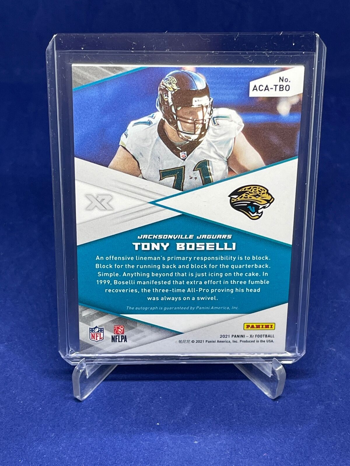 TONY BOSELLI 2018 PANINI XR ACCLAIMED AUTO #D 32/49