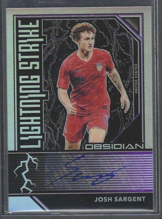 JOSH SARGENT 2019-20 PANINI OBSIDIAN SILVER PRIZM LIGHTNING STRIKE AUTO #D /40