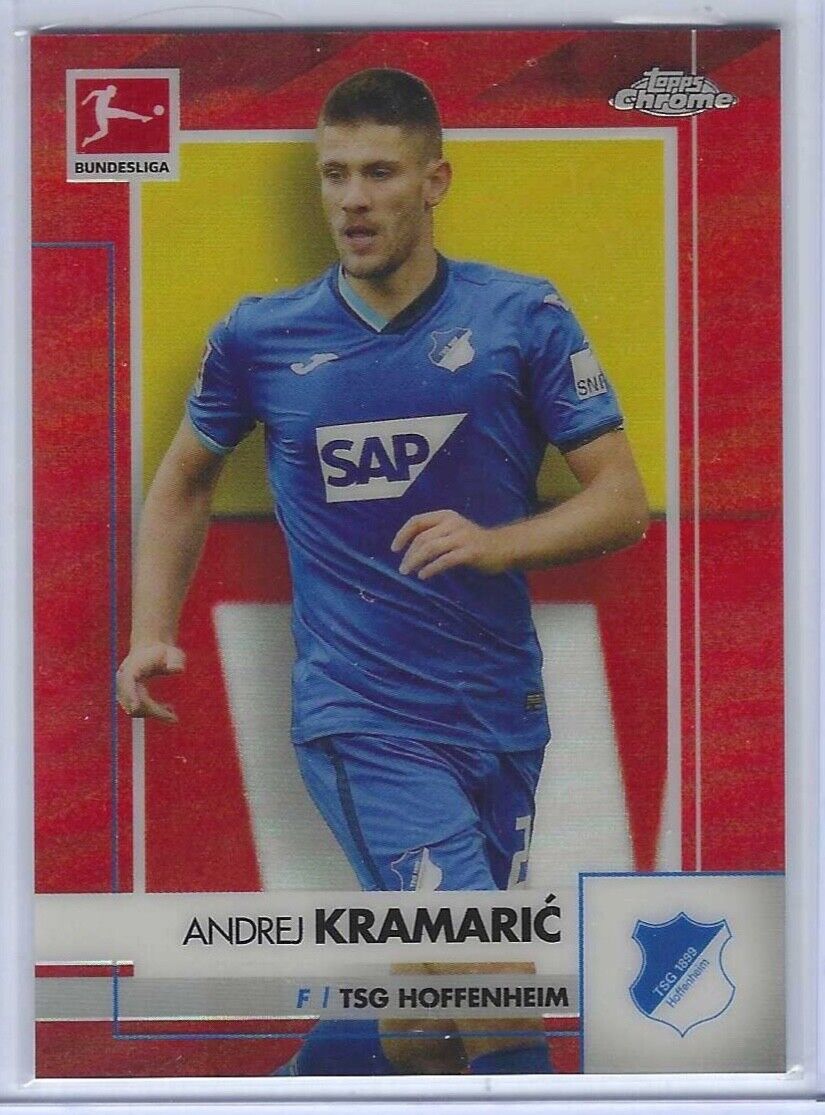 ANDREJ KRAMARIC 2020-21 TOPPS CHROME BUNDESLIGA RED REFRACTOR #D 01/10