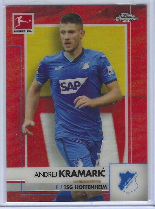 ANDREJ KRAMARIC 2020-21 TOPPS CHROME BUNDESLIGA RED REFRACTOR #D 01/10