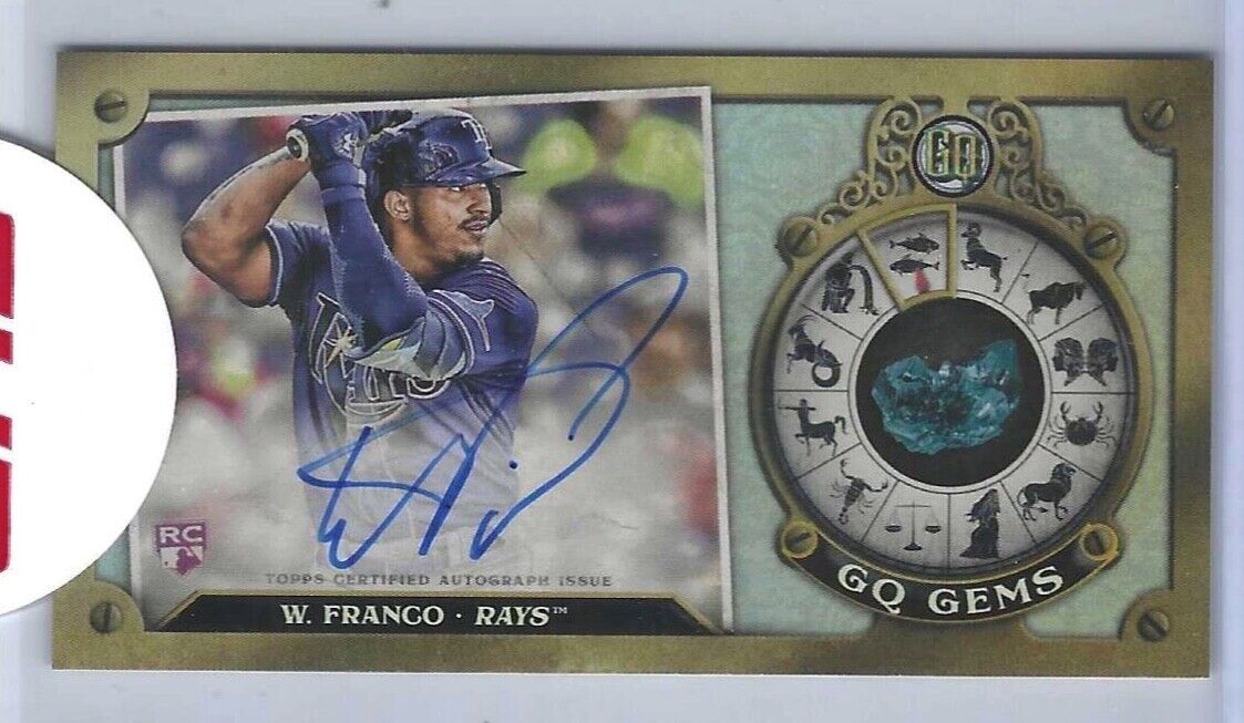 WANDER FRANCO 2022 TOPPS GYPSY QUEEN GEMS MINI ROOKIE ON CARD AUTO RC #D 02/50
