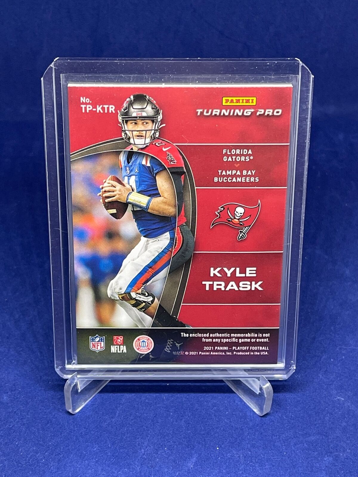 KYLE TRASK 2021 PANINI PLAYOFF TURNING PRO GOLD PATCH ROOKIE RC #D 49/50