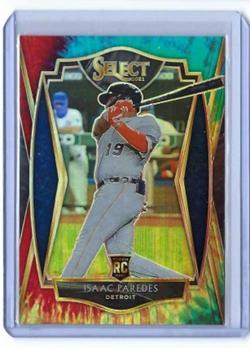 ISAAC PAREDES 2021 PANINI SELECT PREMIER TIE DYE PRIZM RC #D 19/20