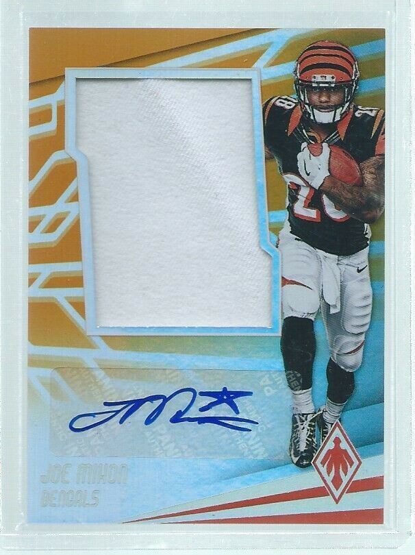 JOE MIXON 2017 PANINI PHOENIX JERSEY AUTO ORANGE RC #D 12/49