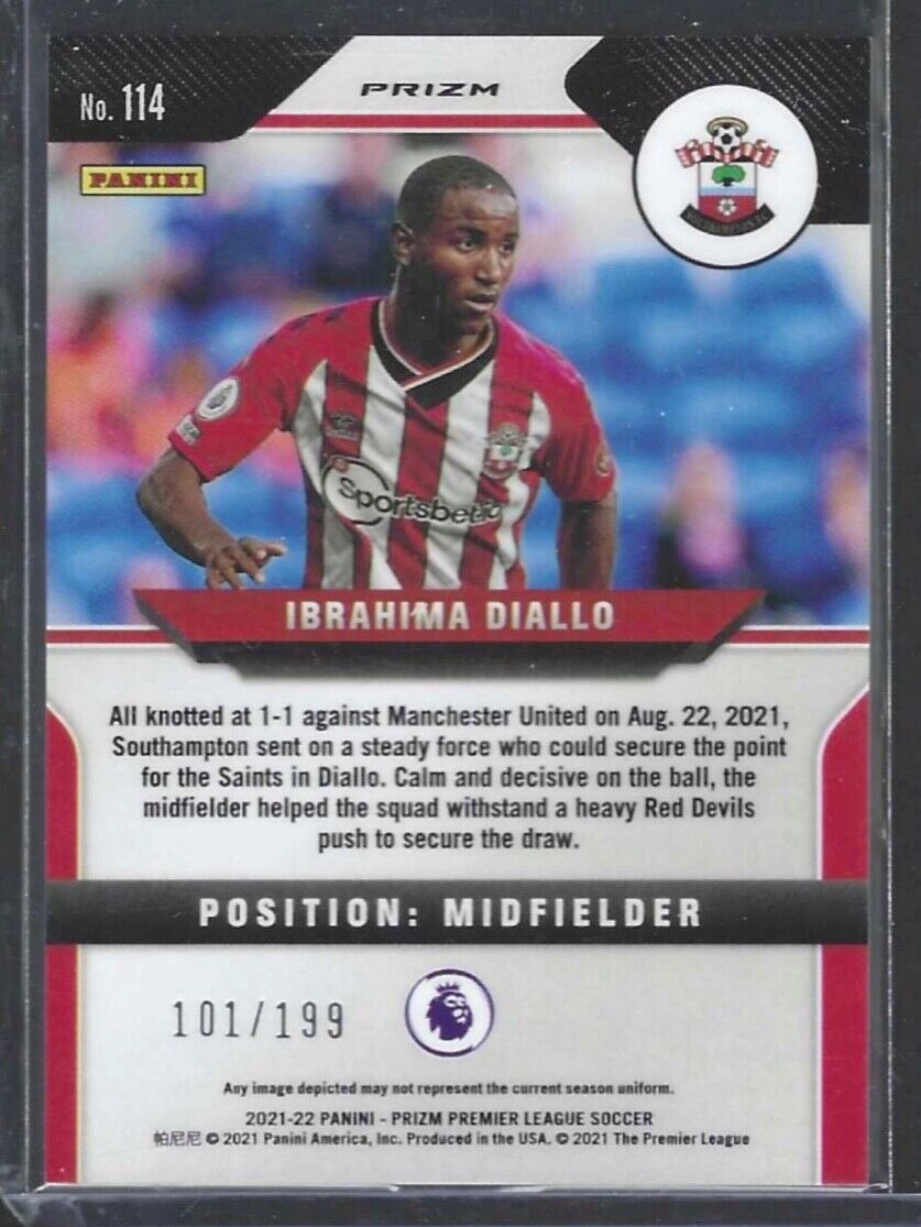 IBRAHIMA DIALLO 2021-22 PANINI PRIZM BLUE PULSAR BREAKAWAY PRIZM RC #D 101/199