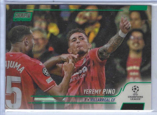 YEREMY PINO 2021-22 TOPPS STADIUM CLUB CHROME GREEN REFRACTOR RC #D 012/150