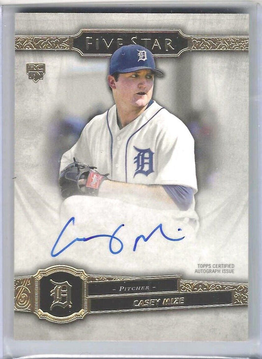 CASEY MIZE 2021 TOPPS FIVE STAR ROOKIE ON CARD AUTO RC #FSA-CMN