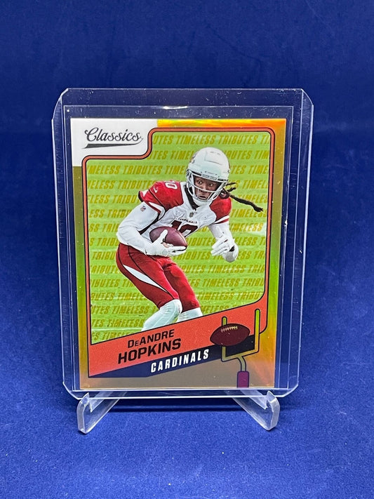 DEANDRE HOPKINS 2021 PANINI CLASSICS GOLD PRIZM TIMELESS TRIBUTES #D 36/50