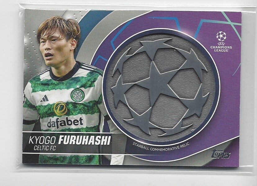 KYOGO FURUHASHI 2023-24 TOPPS CLUB COMPETITIONS UCL STARBALL RELIC PATCH