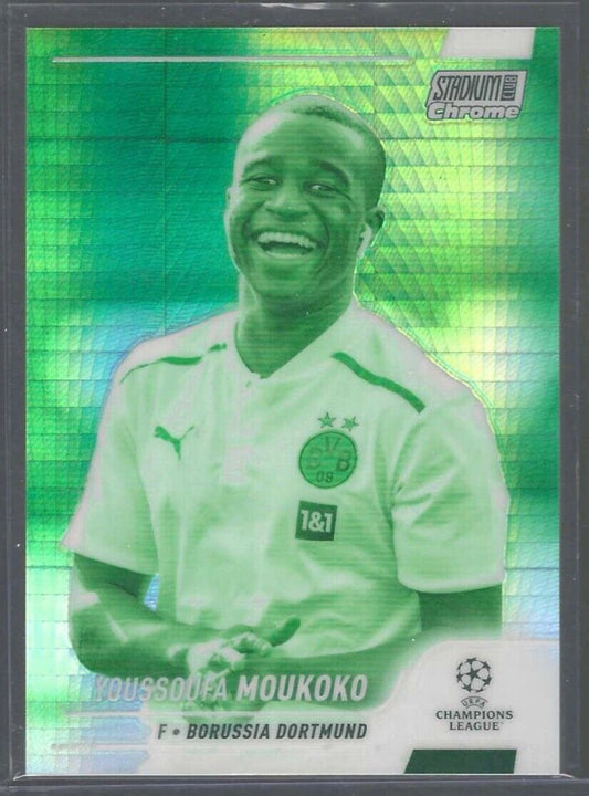 YOUSSOUFA MOUKOKO 2021-22 TOPPS STADIUM CLUB NIGHT VISION REFRACTOR #D /175