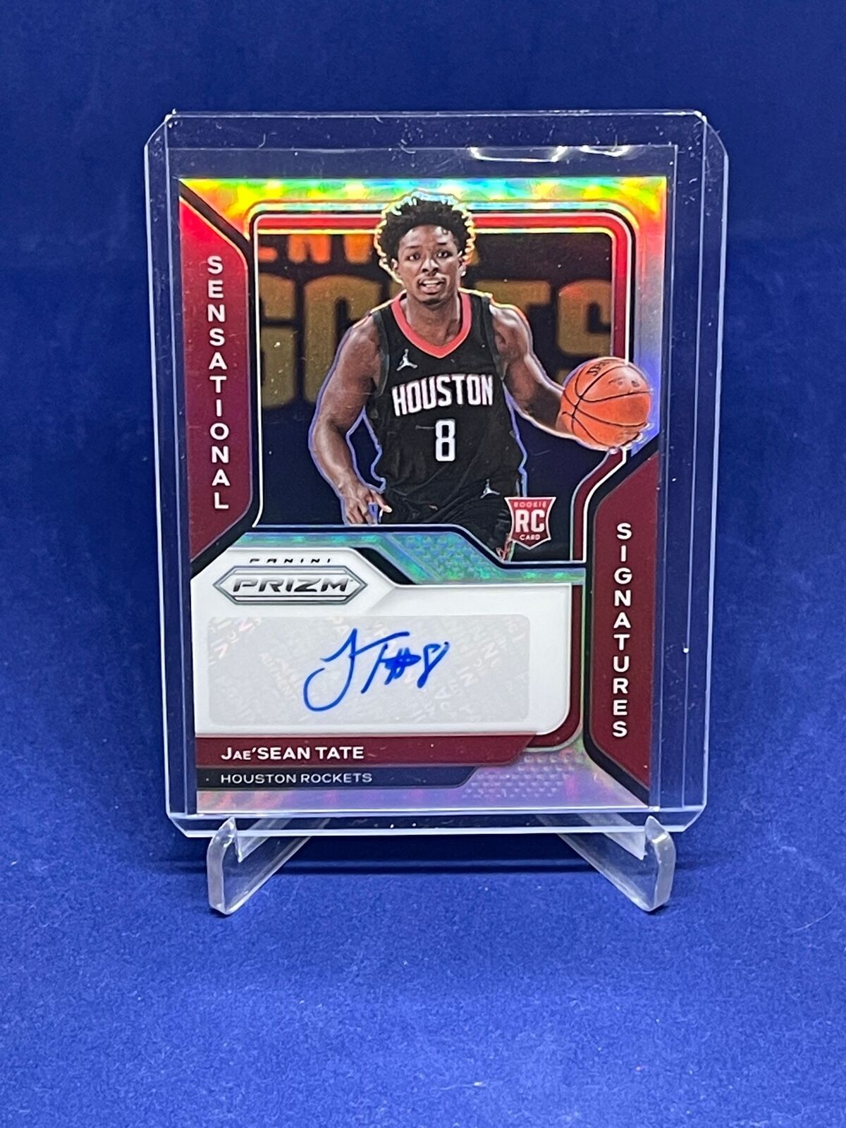 JAE'SEAN TATE 2020-21 PANINI PRIZM SENSATIONAL SIG SILVER PRIZM AUTO ROOKIE RC