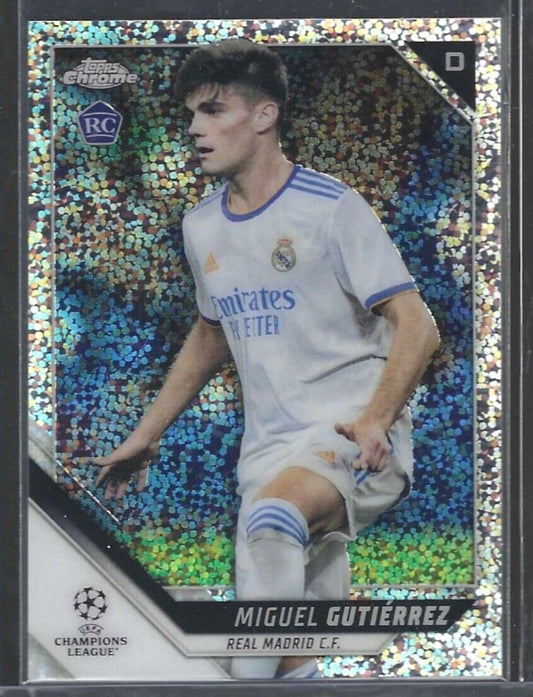 MIGUEL GUTIERREZ 2021-22 TOPPS CHROME SPECKLE REFRACTOR ROOKIE RC #137