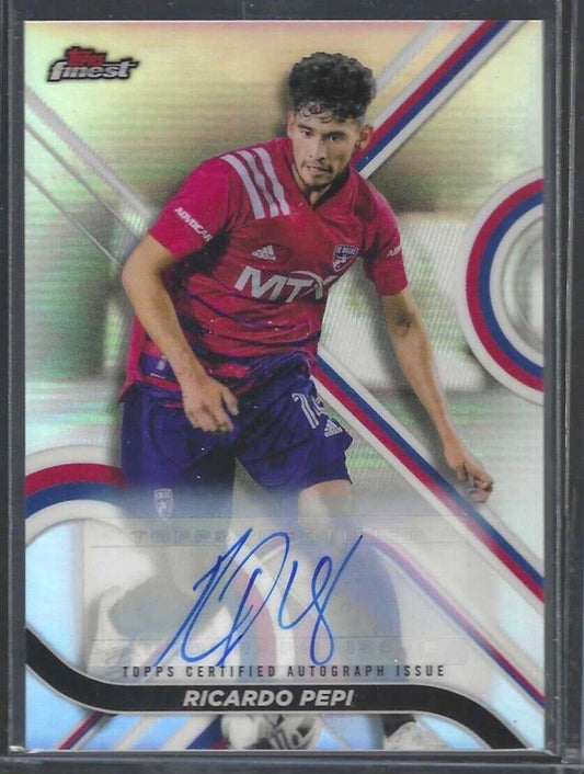 RICARDO PEPI 2021-22 TOPPS FINEST SILVER REFRACTOR AUTO #9