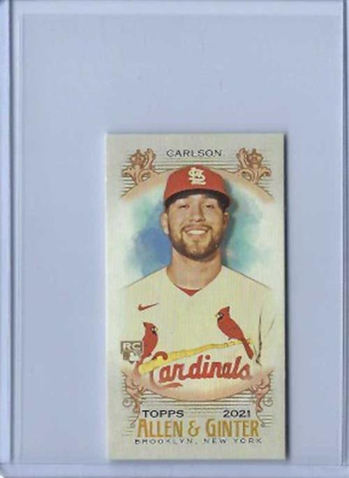 DYLAN CARLSON 2021 TOPPS ALLEN & GINTER MINI RIP CARD SSP #366