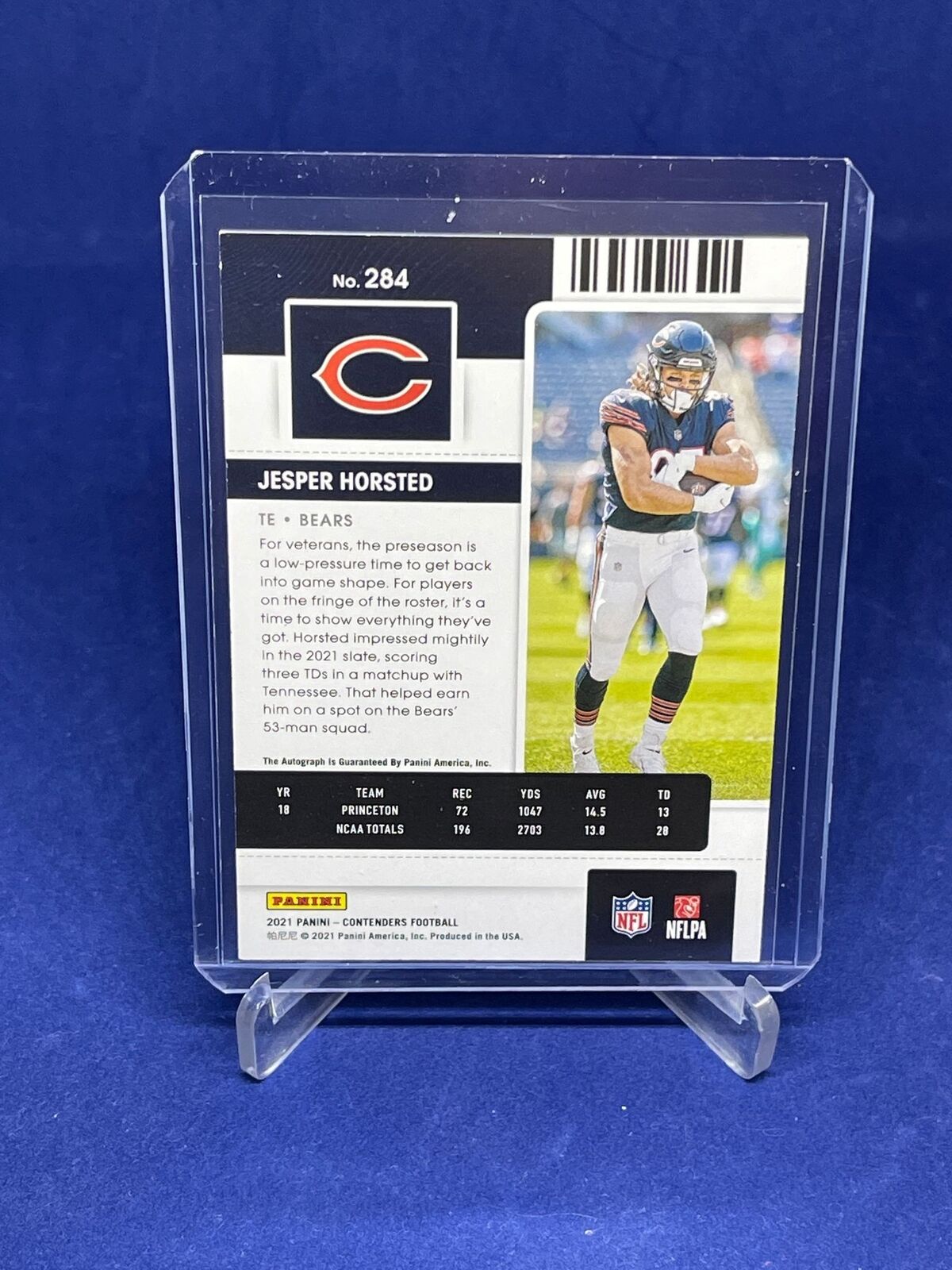 JESPER HORSTED 2021 PANINI CONTENDERS ROOKIE TICKET AUTO RC #284