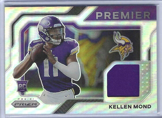 KELLEN MOND 2021 PANINI PRIZM SILVER PRIZM PREMIER ROOKIE JERSEY PATCH RC #PJ-18