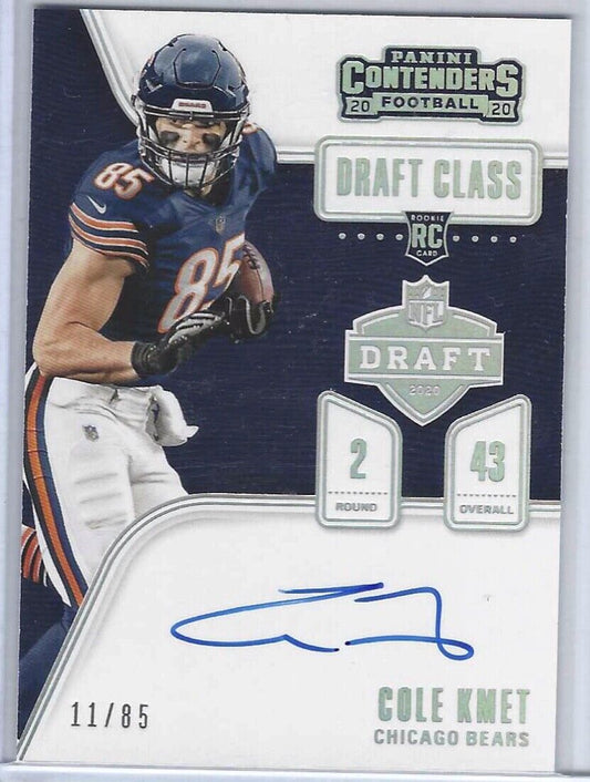 COLE KMET 2020 CONTENDERS DRAFT CLASS AUTO RC #D 11/85