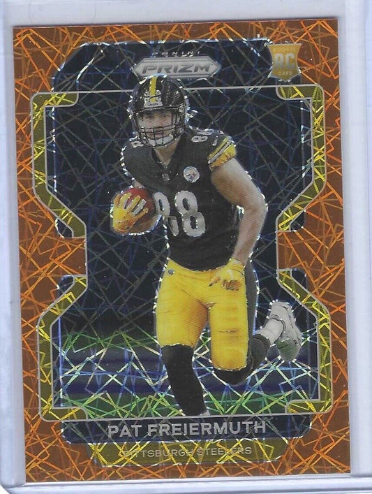 PAT FREIERMUTH 2021 PANINI PRIZM ORANGE LAZER PRIZM ROOKIE RC #362