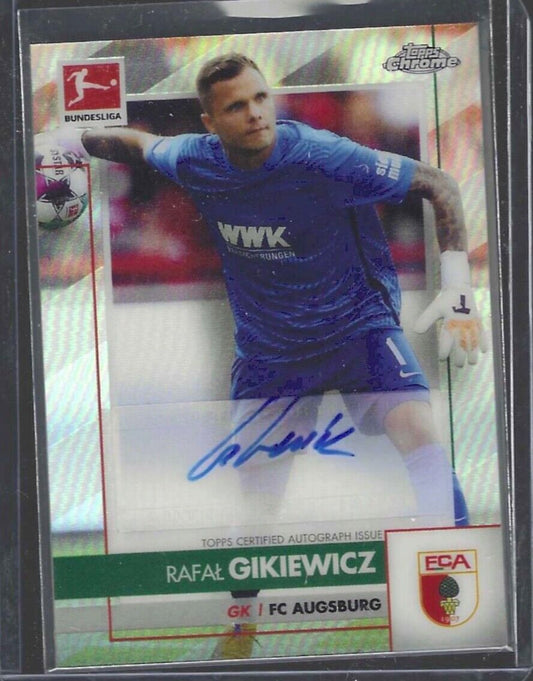 RAFAL GIKIEWICZ 2020-21 TOPPS CHROME BUNDESLIGA SILVER REFRACTOR AUTO #BCA-RGI
