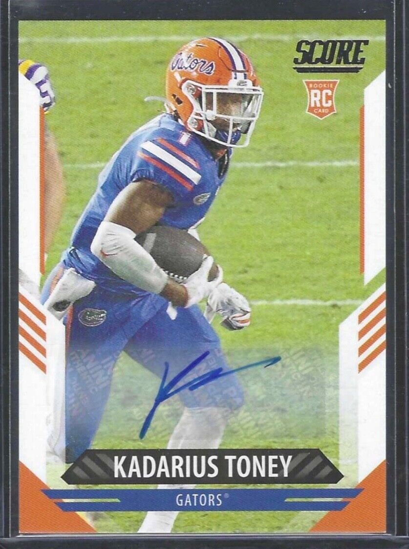 KADARIUS TONEY 2021 PANINI SCORE ROOKIE AUTO RC #372