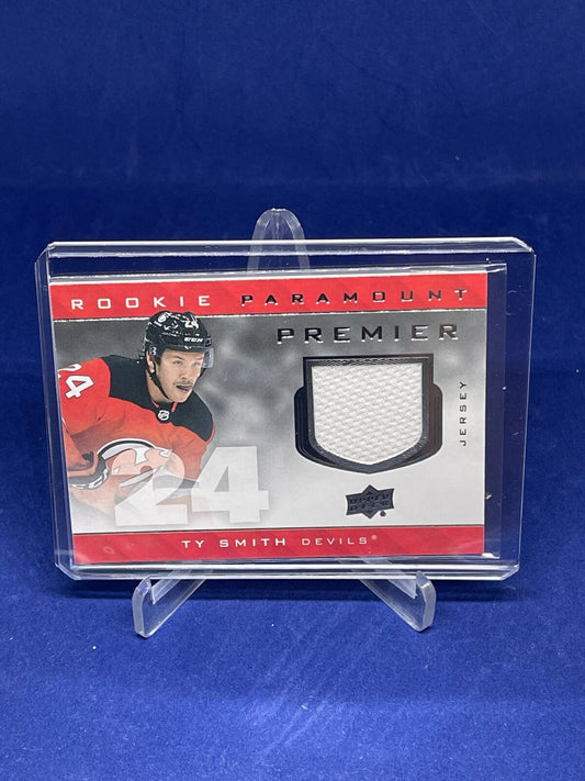 TY SMITH 2020-21 UPPER DECK PREMIER ROOKIE PARAMOUNT JERSEY CARD RC