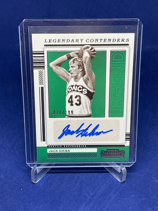 JACK SIKMA 2021-22 PANINI CONTENDERS LEGENDARY CONTENDERS AUTO #D 21/199