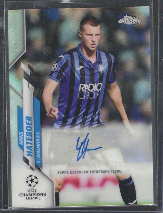 HANS HATEBOER 2019-20 TOPPS CHROME UEFA SILVER REFRACTOR AUTO #CA-HH