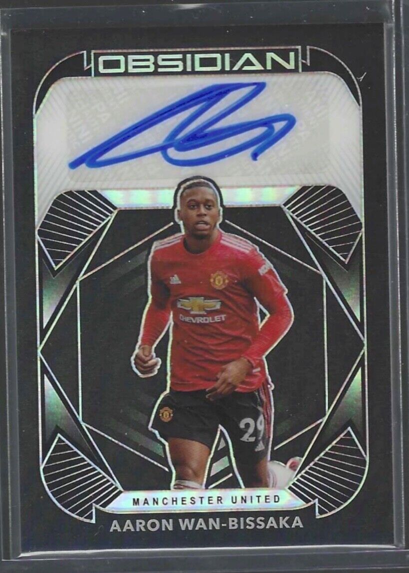 AARON WAN-BISSAKA 2020-21 PANINI OBSIDIAN SILVER ETCH AUTO #D 120/149