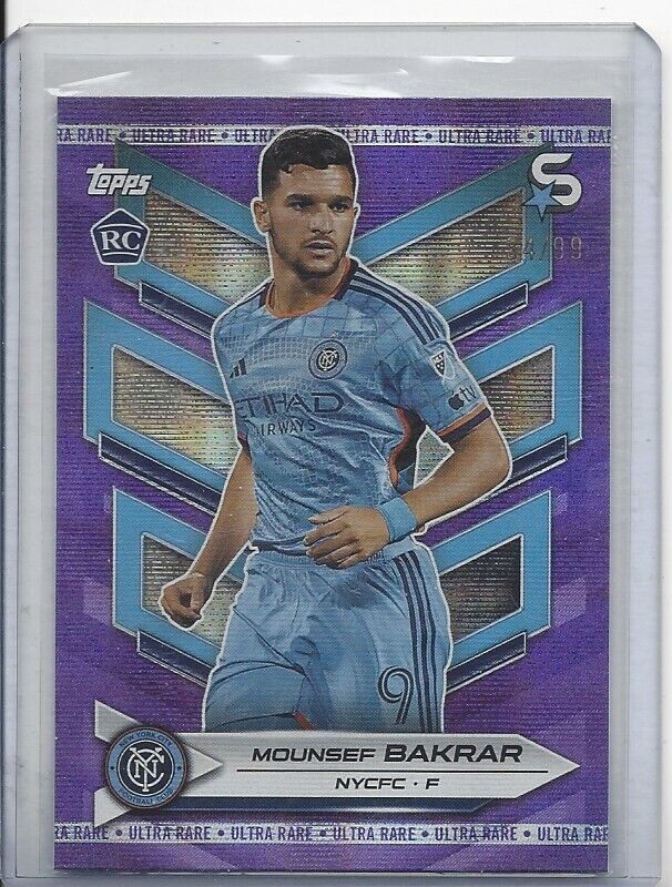 MOUNSEF BAKRAR 2024 TOPPS MLS SUPERSTARS PURPLE ULTRA RARE RC #D 34/99