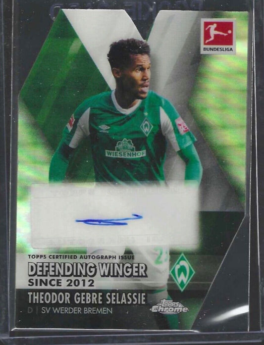 THEODOR GEBRE SELASSIE 2020-21 TOPPS CHROME DECADE DOMINANCE DIE CUT AUTO #D /50