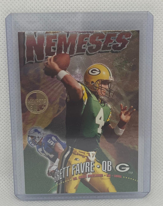 BRETT FAVRE CHRIS SPIELMAN 1995 TOPPS STADIUM CLUB MEMBERS ONLY NEMESIS #N4
