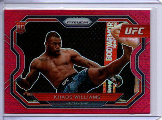 KHAOS WILLIAMS 2021 PANINI PRIZM UFC RED PRIZM RC #D 260/275