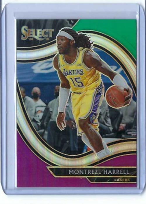 MONTREZL HARRELL 2020-21 PANINI SELECT GREEN & PURPLE COURTSIDE PRIZM #206