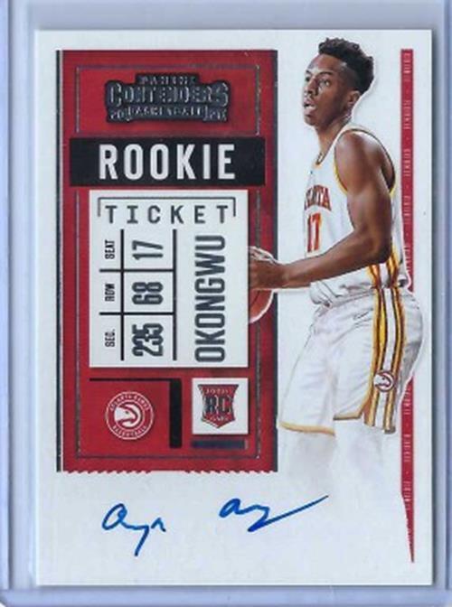ONYEKA OKONGWU 2020-21 CONTENDERS ROOKIE TICKET ON CARD VARIATION AUTO RC #107