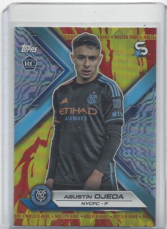 AGUSTIN OJEDA 2024 TOPPS MLS SUPERSTARS MOLTEN RARE RED GOLD RC #68
