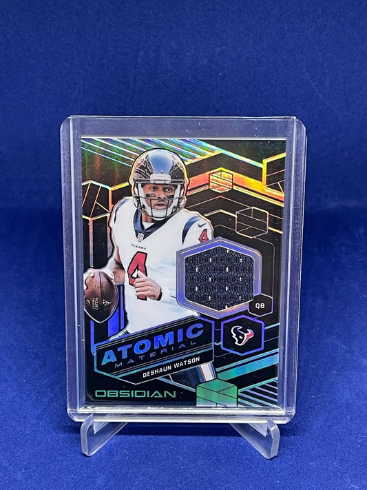 DESHAUN WATSON 2018 PANINI OBSIDIAN ATOMIC MATERIAL JERSEY #D 49/100