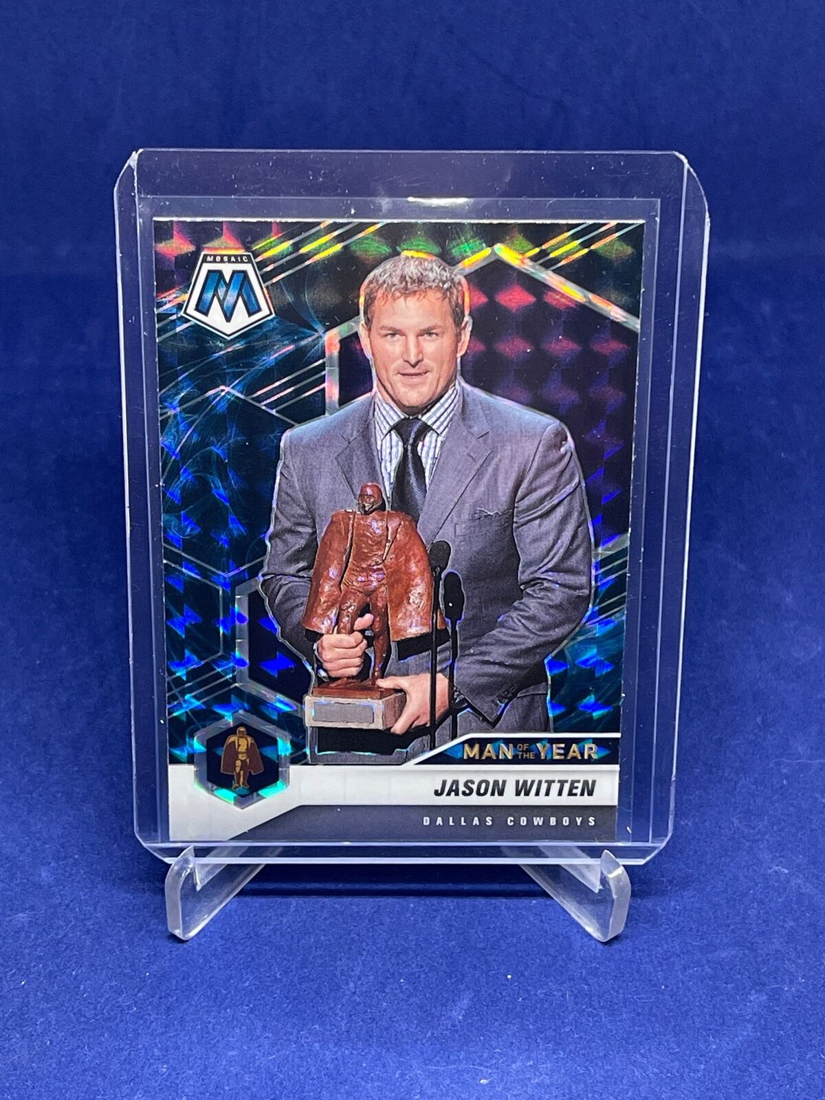 JASON WITTEN 2021 PANINI MOSAIC MAN OF THE YEAR GENESIS PRIZM SP #273