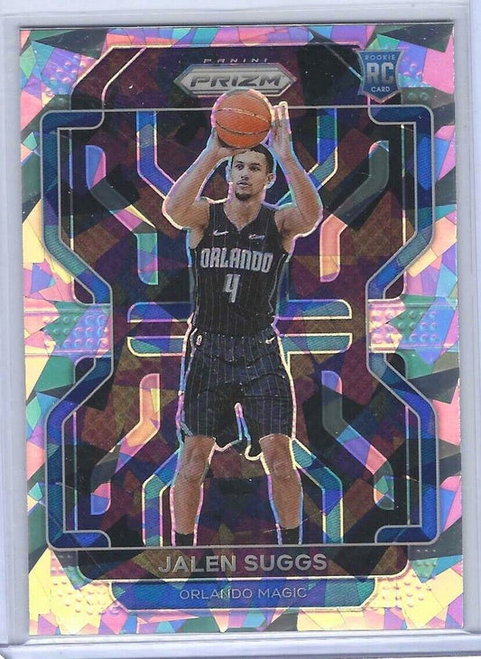 JALEN SUGGS 2021-22 PANINI PRIZM SILVER CRACKED ICE PRIZM ROOKIE RC #314