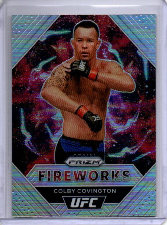 COLBY COVINGTON 2021 PANINI PRIZM UFC FIREWORKS SILVER PRIZM #6
