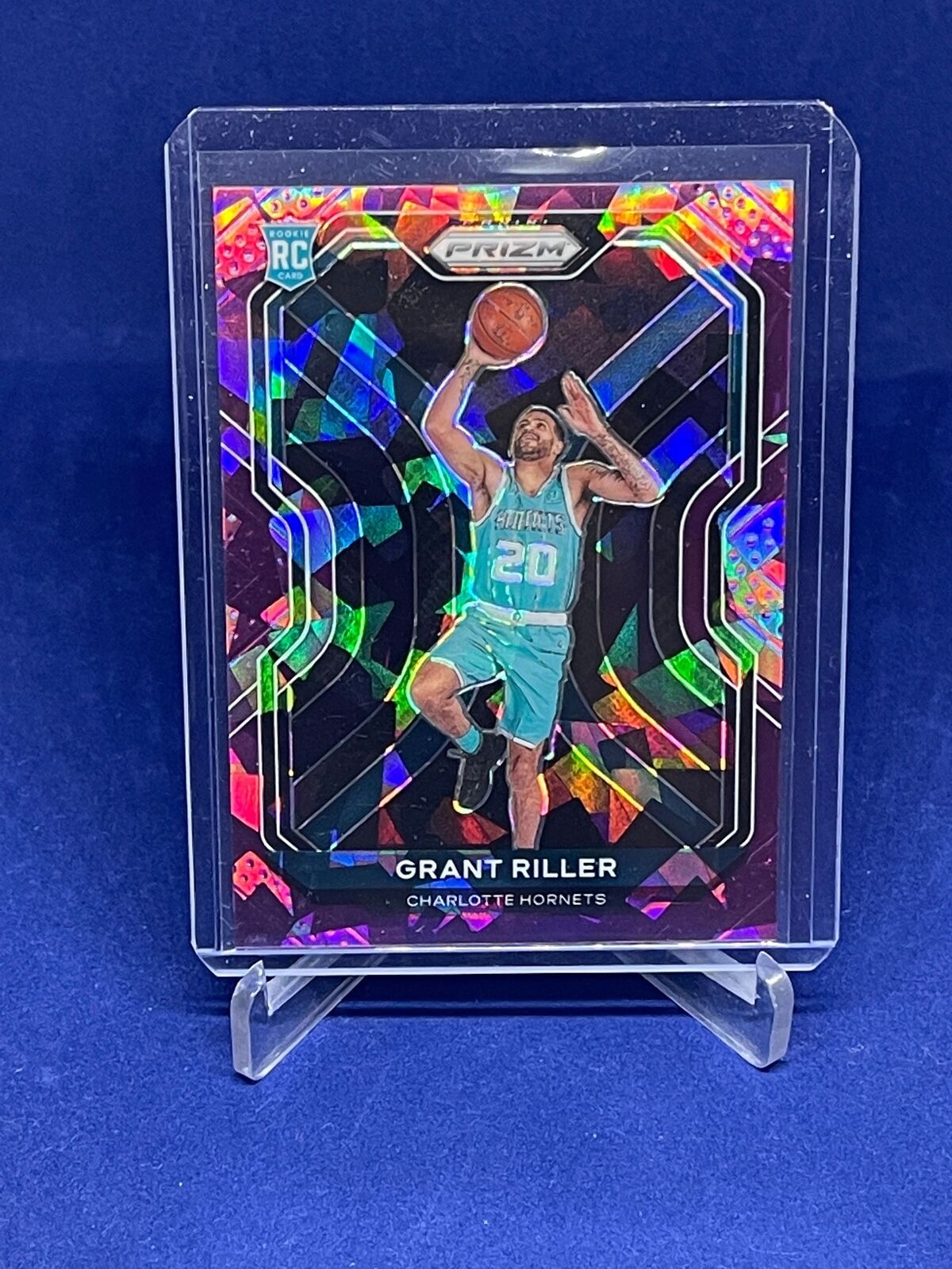GRANT RILLER 2020-21 PANINI PRIZM PURPLE ICE PRIZMS ROOKIE RC #D 2/175